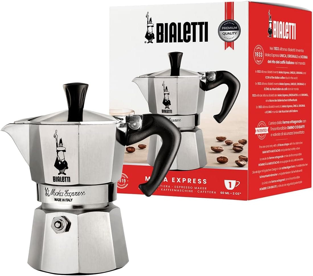 Bialetti Moka Express Stovetop Espresso Maker 6-Cup