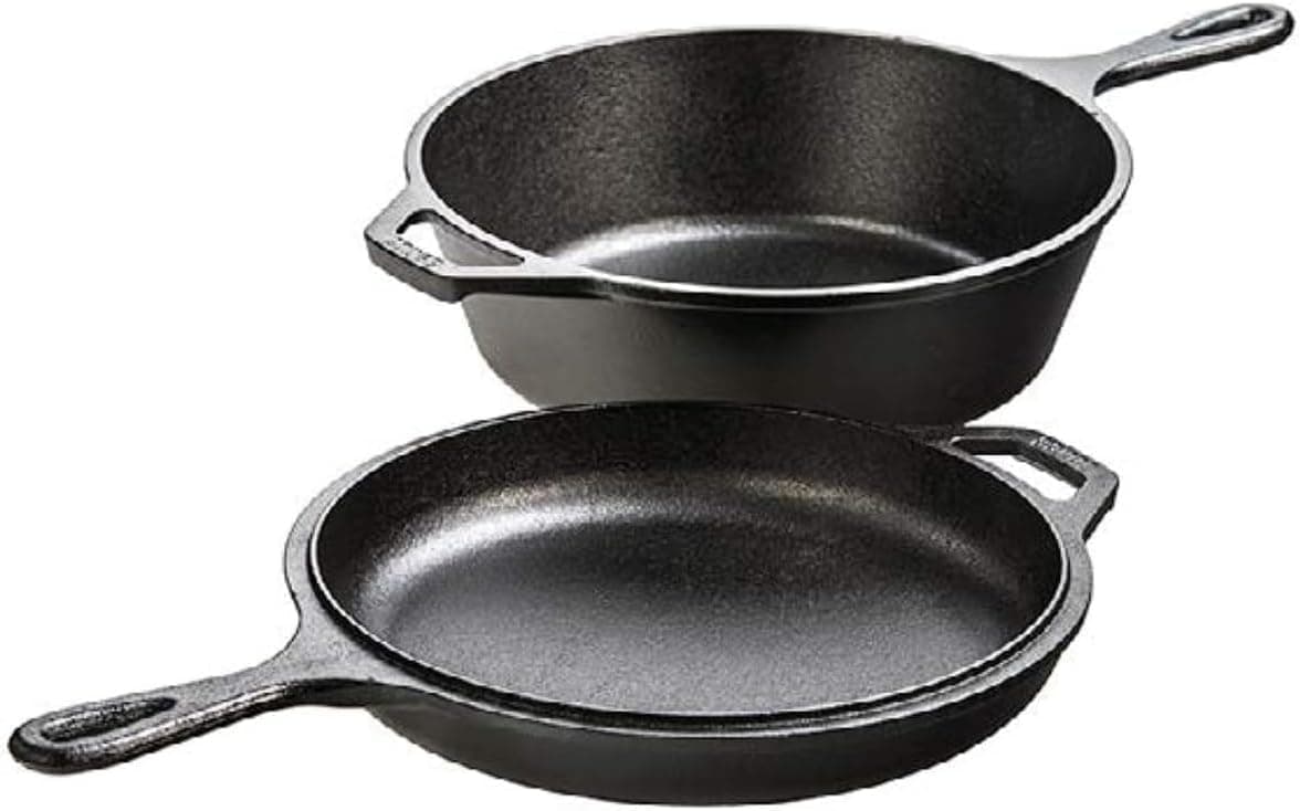 Lodge Cast Iron Dutch Oven Combo Cooker 3.2 Qt
