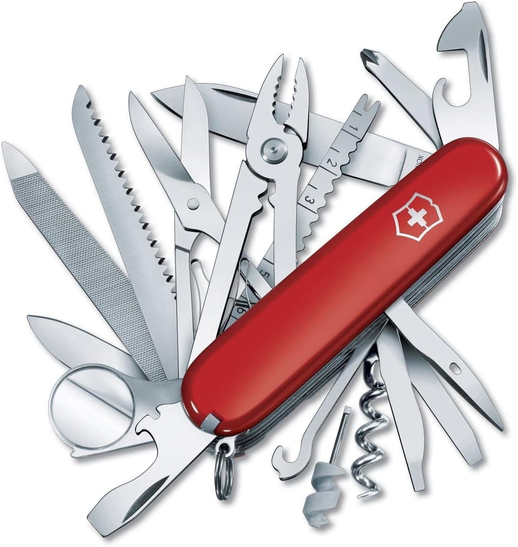 Victorinox Swiss Army SwissChamp Pocket Knife, 33 Functions