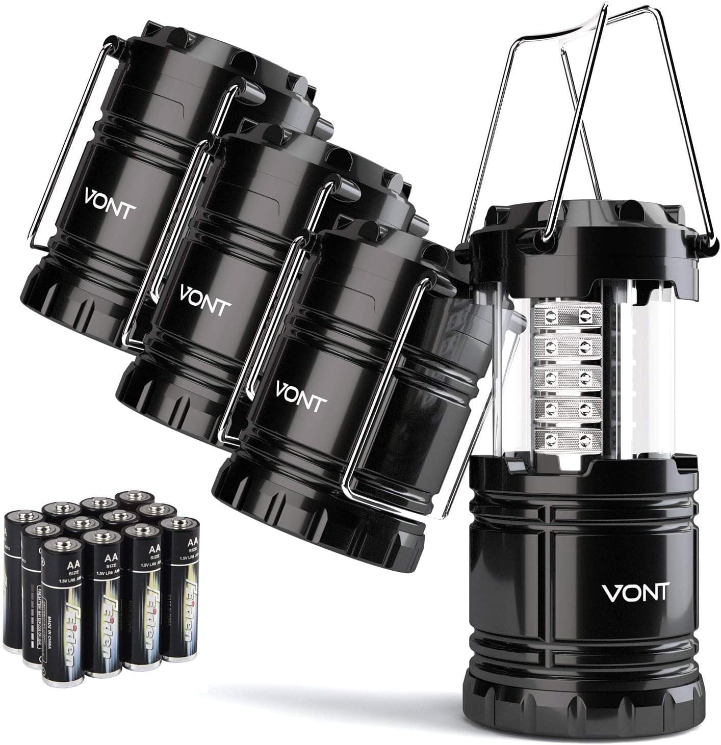 Vont LED Camping Lantern Collapsible 4 Pack
