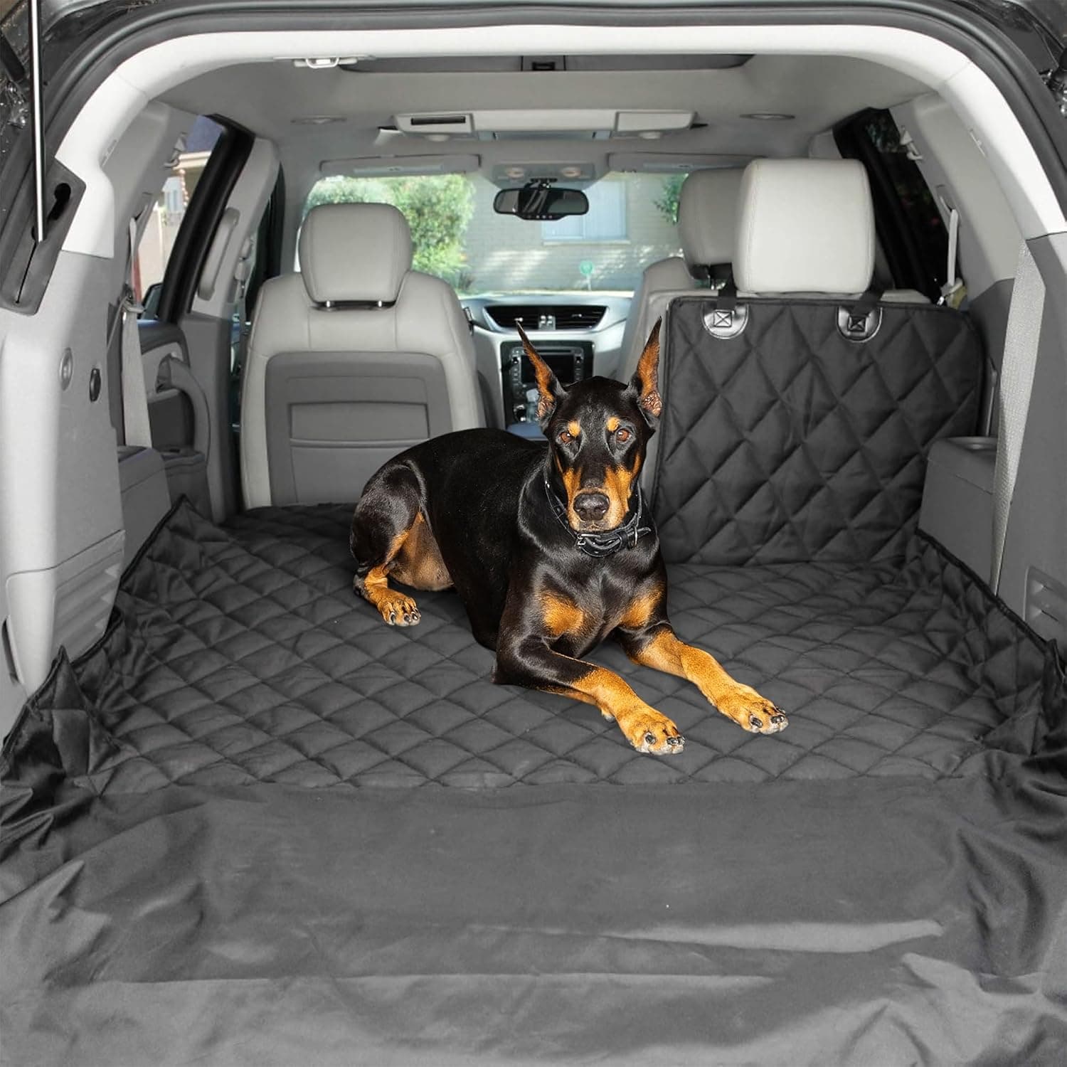 4Knines SUV Cargo Liner, Trunk Protector, Waterproof Non-Slip, Extra Large Black
