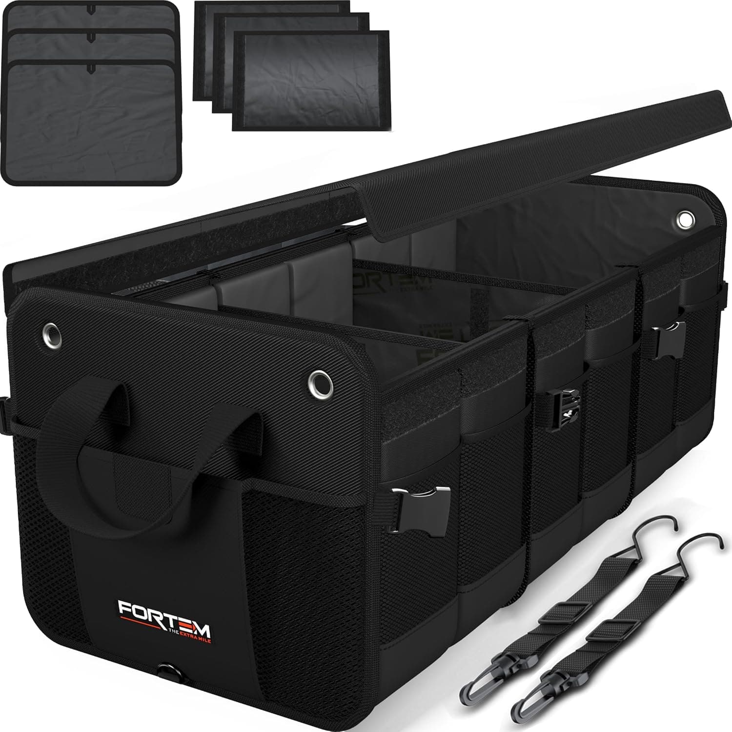 FORTEM Trunk Organizer for SUV Multi-Compartment 90L