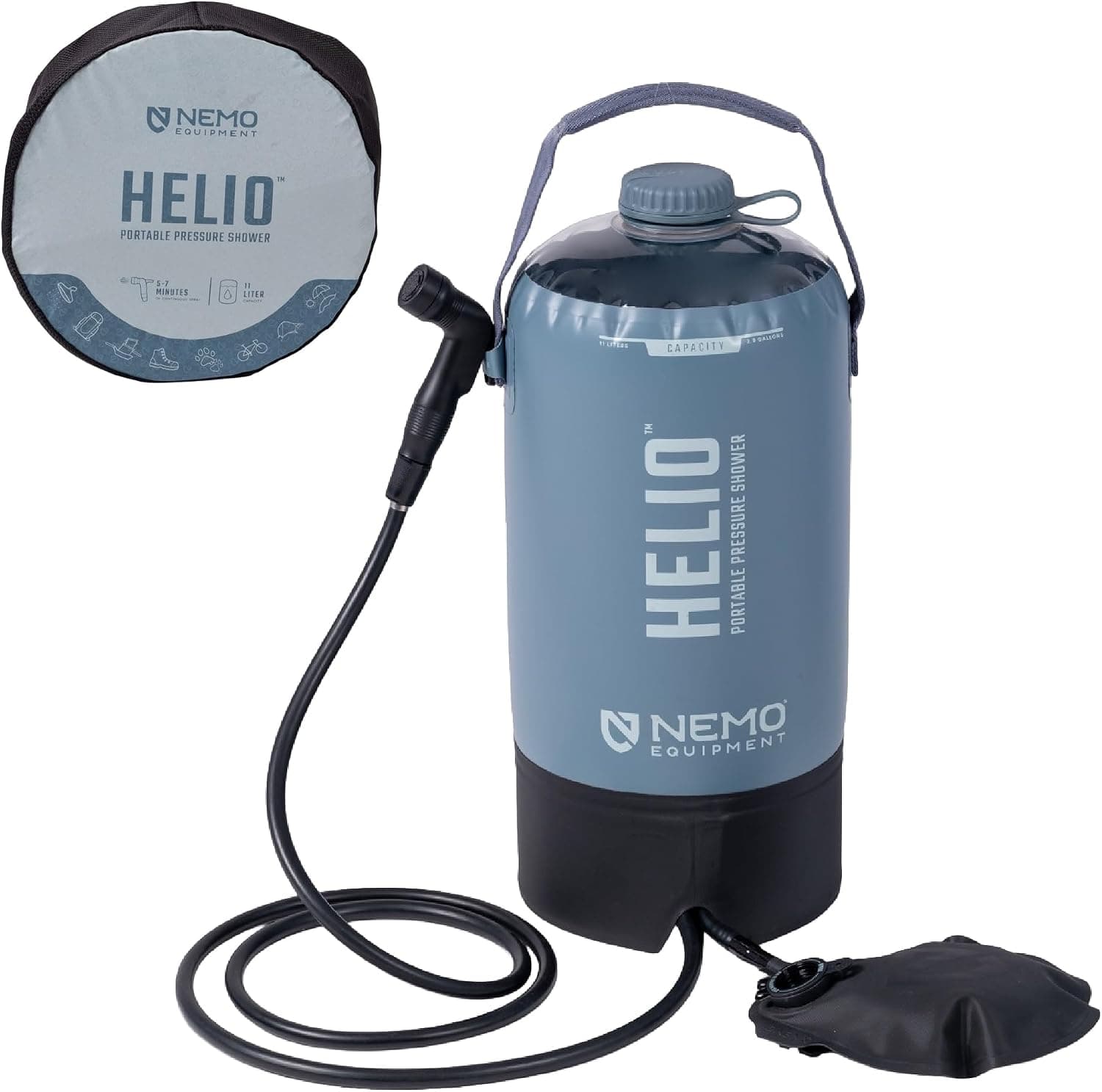 NEMO Helio Portable Pressure Camp Shower 11L