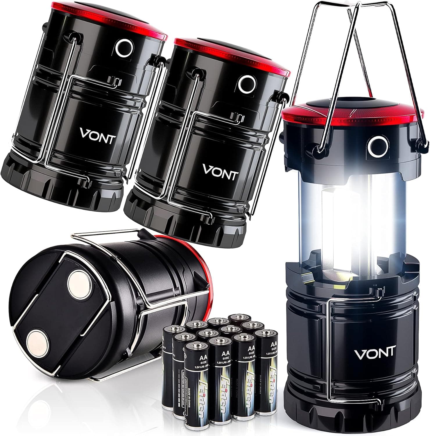 Vont LED Lantern Pro Collapsible Camping Lantern 4 Pack