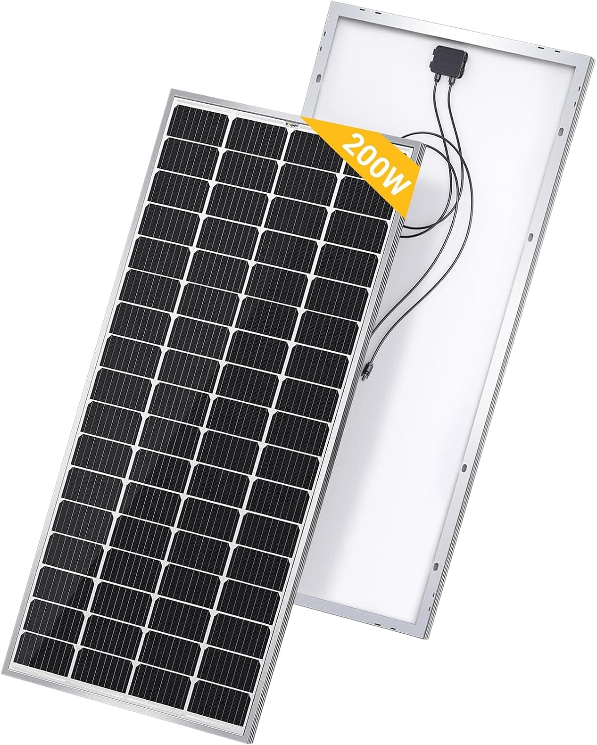 BougeRV 200W Monocrystalline Solar Panel 12V