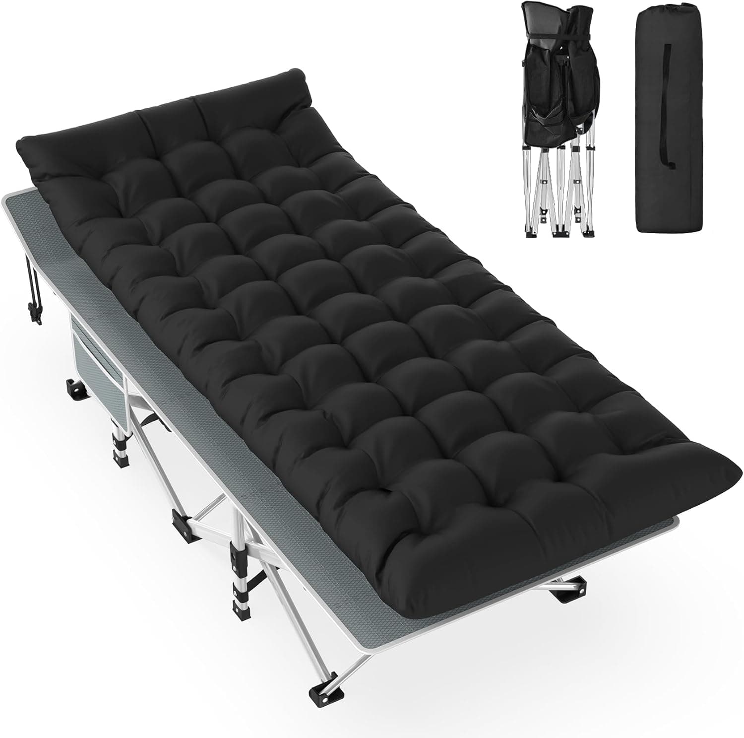 Slendor Folding Camping Cot with Mattress