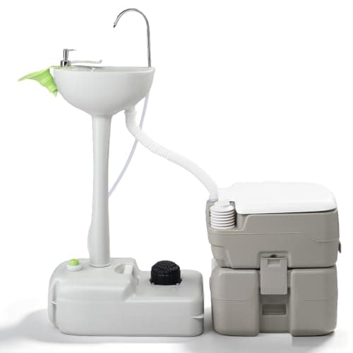 Outvita Portable Sink and Toilet Combo for Outdoor Camping RV Travel Boat