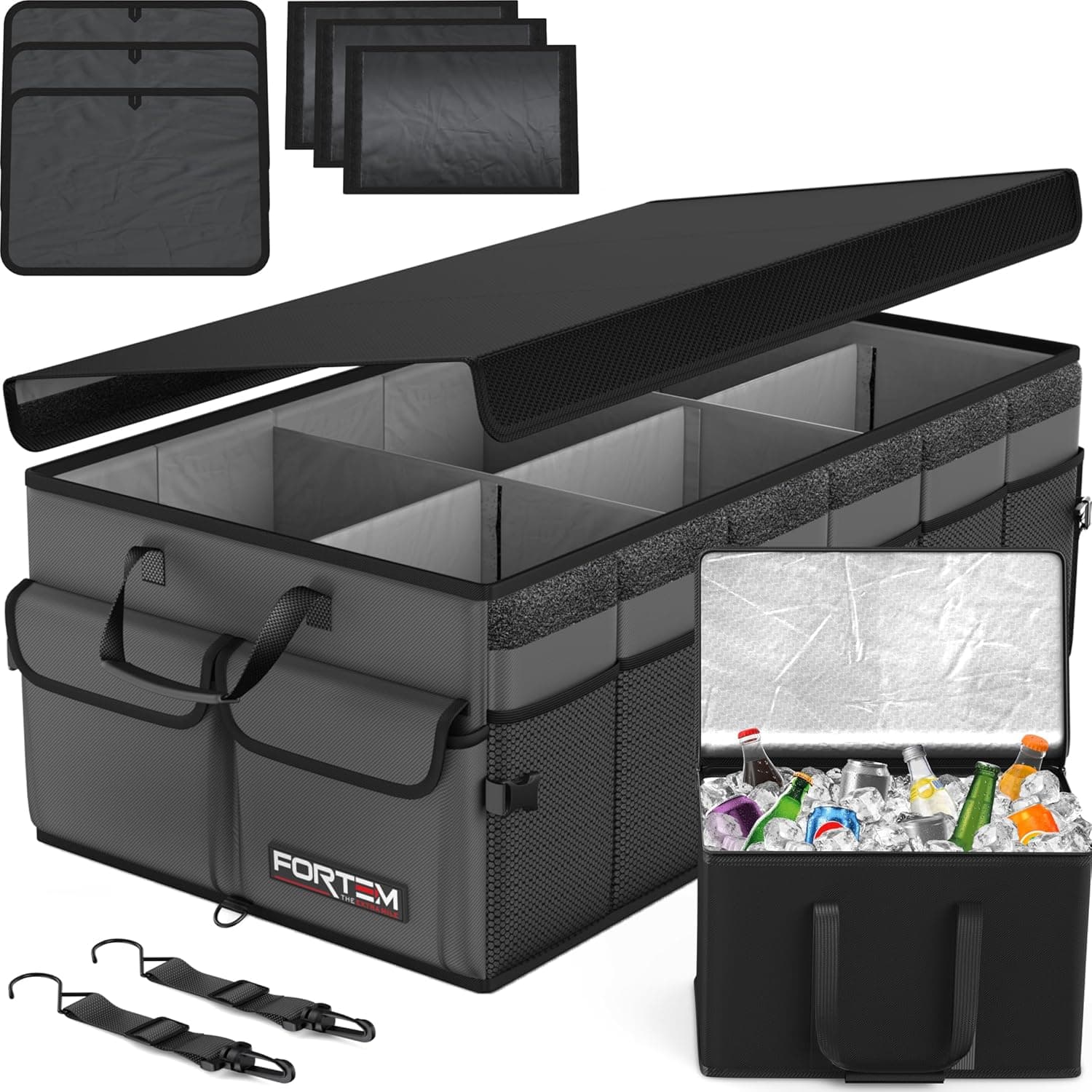 FORTEM Trunk Organizer with Cooler for SUV 105L