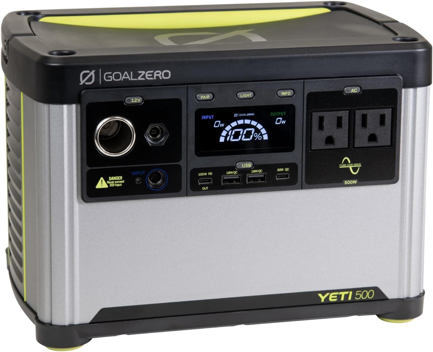 Goal Zero Yeti 500 Portable Power Station 499Wh