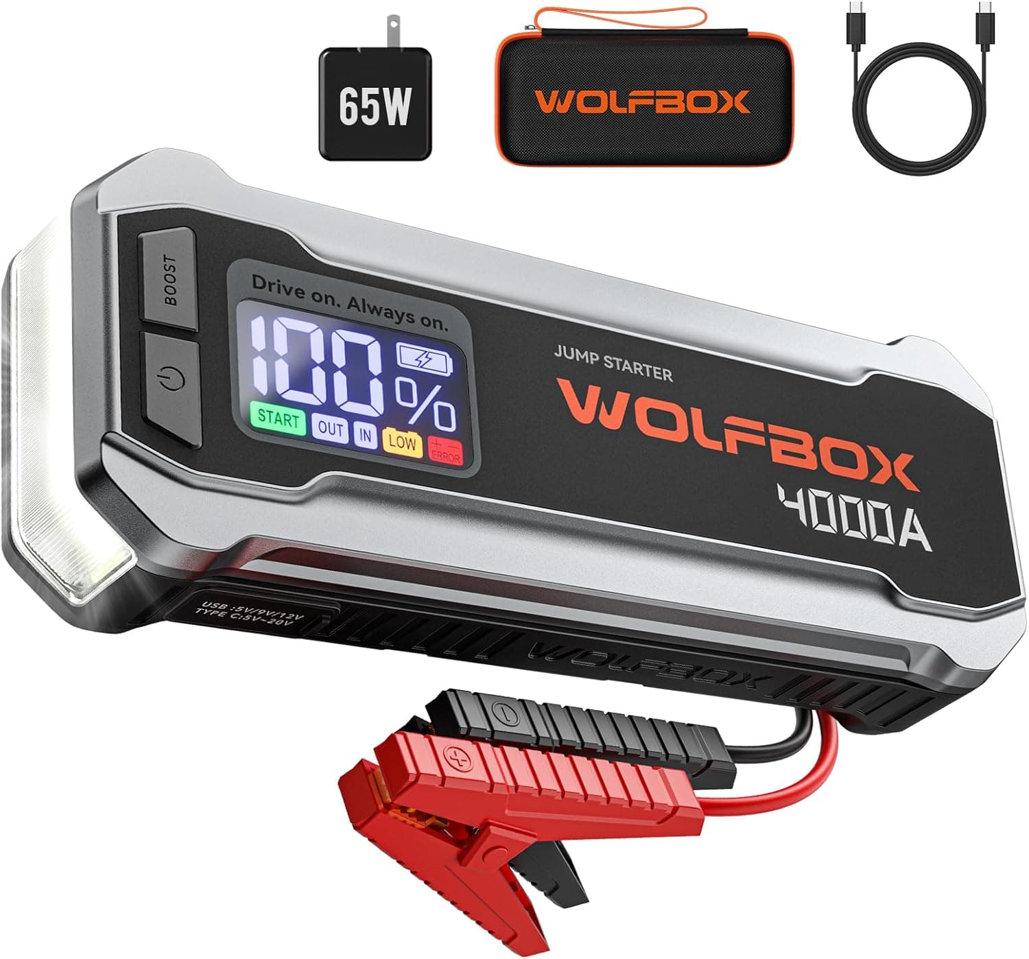 WOLFBOX MV24 Car Jump Starter Power Bank