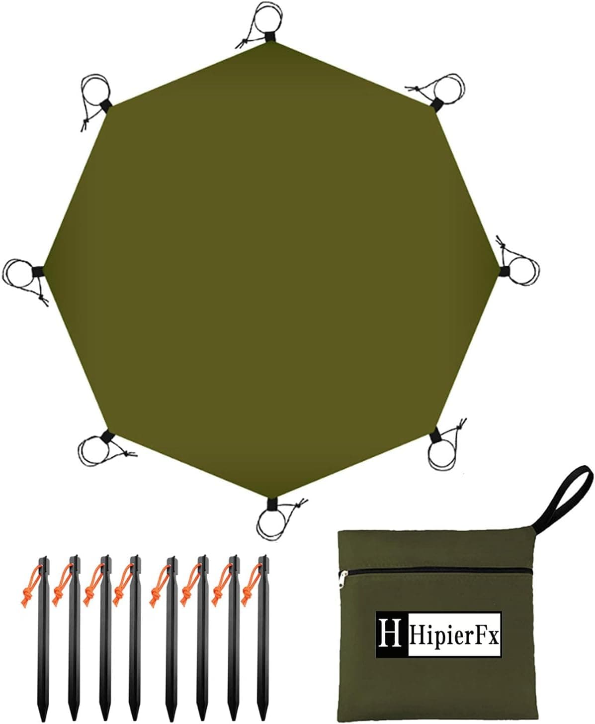 13.5x13.5 ft Tent Footprint Waterproof Camping Tarp Ultralight Ground Mat