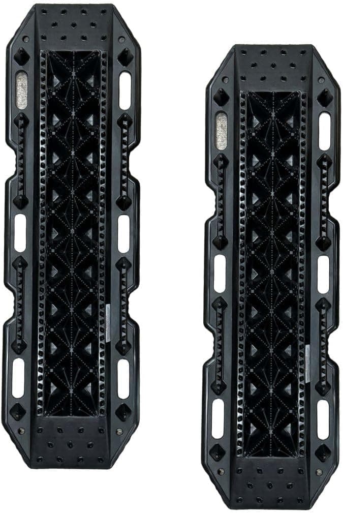 MAXSA Heavy-Duty Escaper Buddy Traction Mats Black 2-Pack