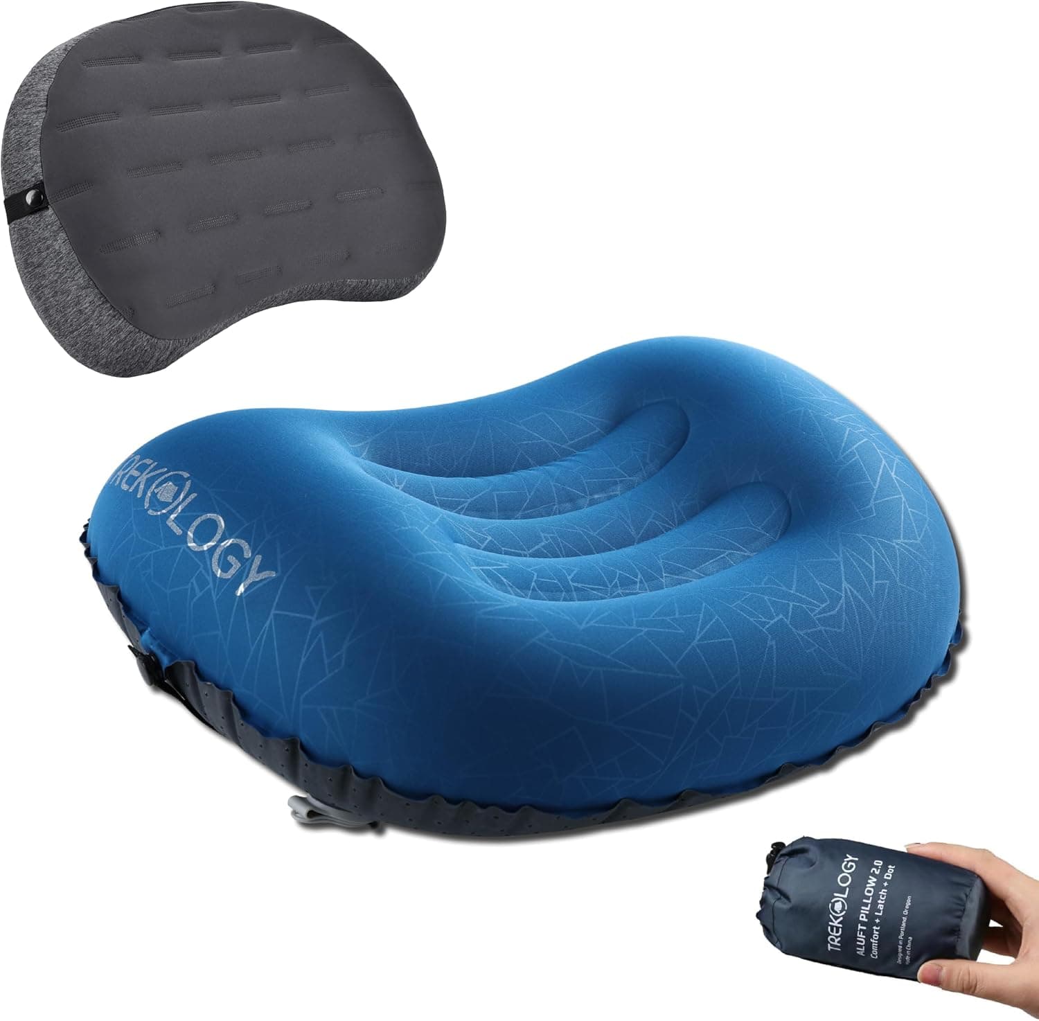 Trekology ALUFT 2.0 Ultralight Inflatable Camping Pillow Set