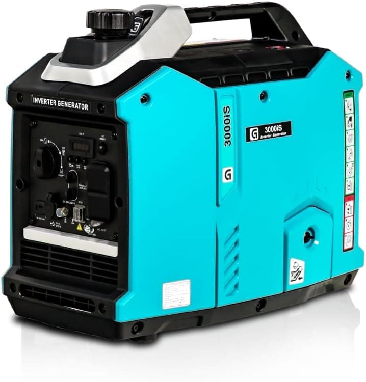 2550W Portable Inverter Generator, Super Quiet Gas Powered for Camping