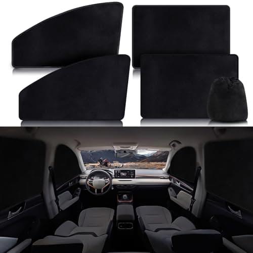 ZATOOTO Magnetic Car Window Shades 4PCS, Car Window Covers Ultimate Privacy | Side Window Sun Shade, UV Protection, Heat Insulation, Perfect for Camping, Travel, Baby Safety, and Daily Use