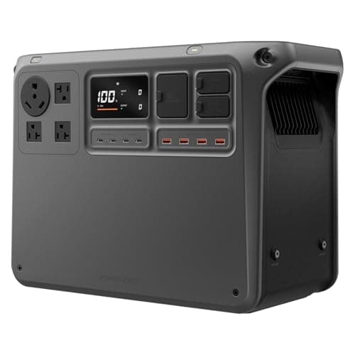DJI Power 2000 Portable Power Station, 2048Wh LFP Battery | Compact Size, 3000W Stable Output, Fast Recharge, Electric Generator for Home, Camping & RVs, Off-Grid