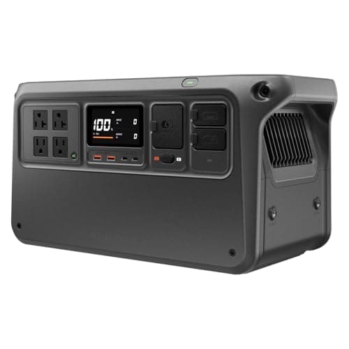 DJI Power 1000 V2 Portable Power Station, 1024Wh LFP Battery | Compact Size, 2600W Stable Output, 0-80% Recharge in 37 Mins, Electric Generator for Home, Camping, RVs, Off-Grid