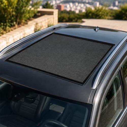 Magnetic Car Sunroof Sun Shade Breathable Window Bug Mesh Screen | 39.6 × 26.77 in UV Protection Moonroof Shade Cover Net for Car, SUV, Truck Camping, Overnight Parking Essentials Accessories