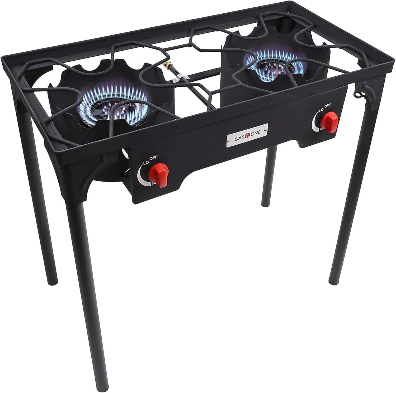 Gas One Propane Double Burner Camp Stove (Removable Legs)