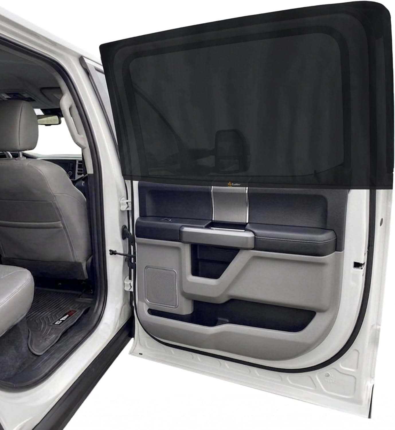 EcoNour Car Side Window Sun Shades XL (2 Pack, Stretch)