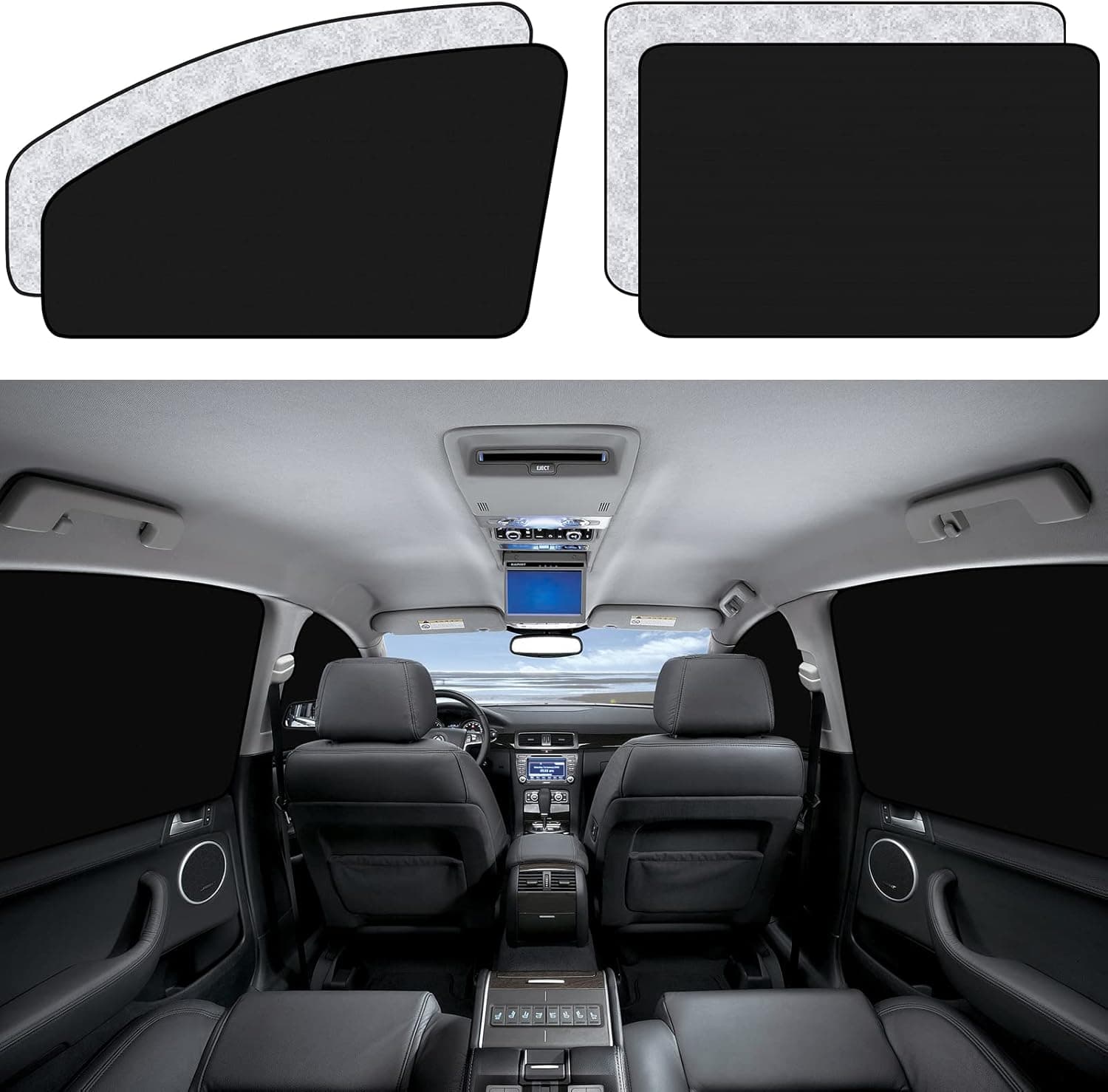 ZATOOTO Magnetic Car Window Privacy Curtains (4 Pcs)