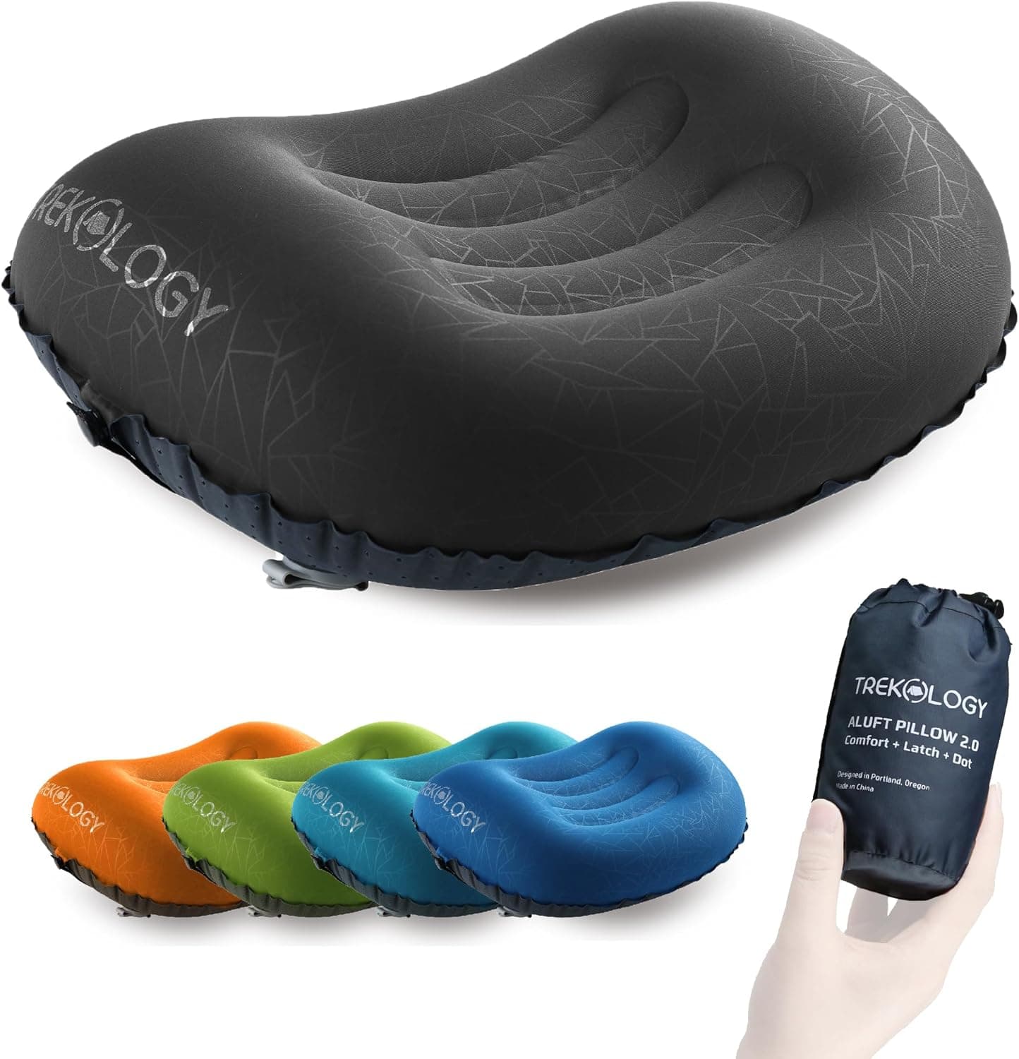 TREKOLOGY ALUFT 2.0 Inflatable Camping Pillow