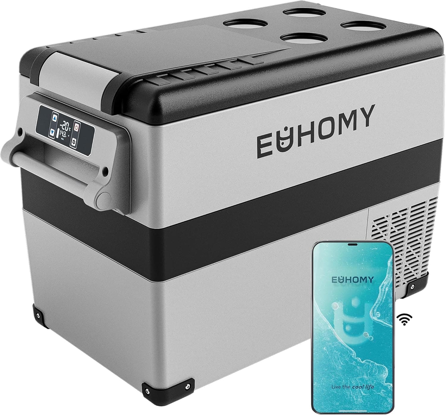 EUHOMY 12V Fridge 48 Quart (App Control)