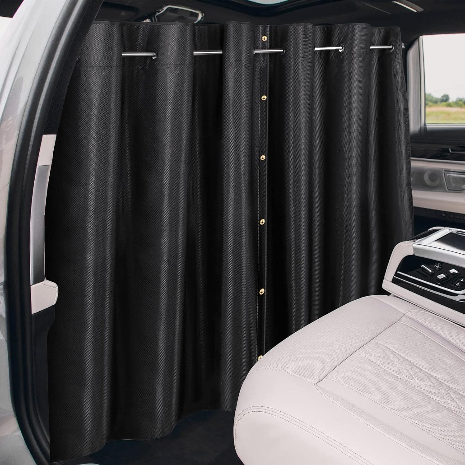 XCBYT Car Privacy Divider Curtain (Adjustable Crossbar)