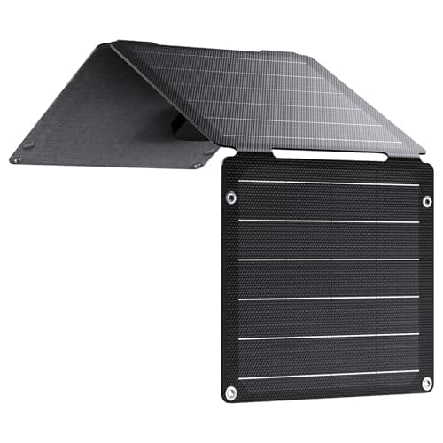 21W Solar Panel Charger BigBlue SolarPowa 20 Portable Solar Charger with USB-A/USB-C Ports, IP68 Waterproof, High-Efficiency Lightweight Foldable Solar Panels for Phones, Tablets, Camping, Backpacking