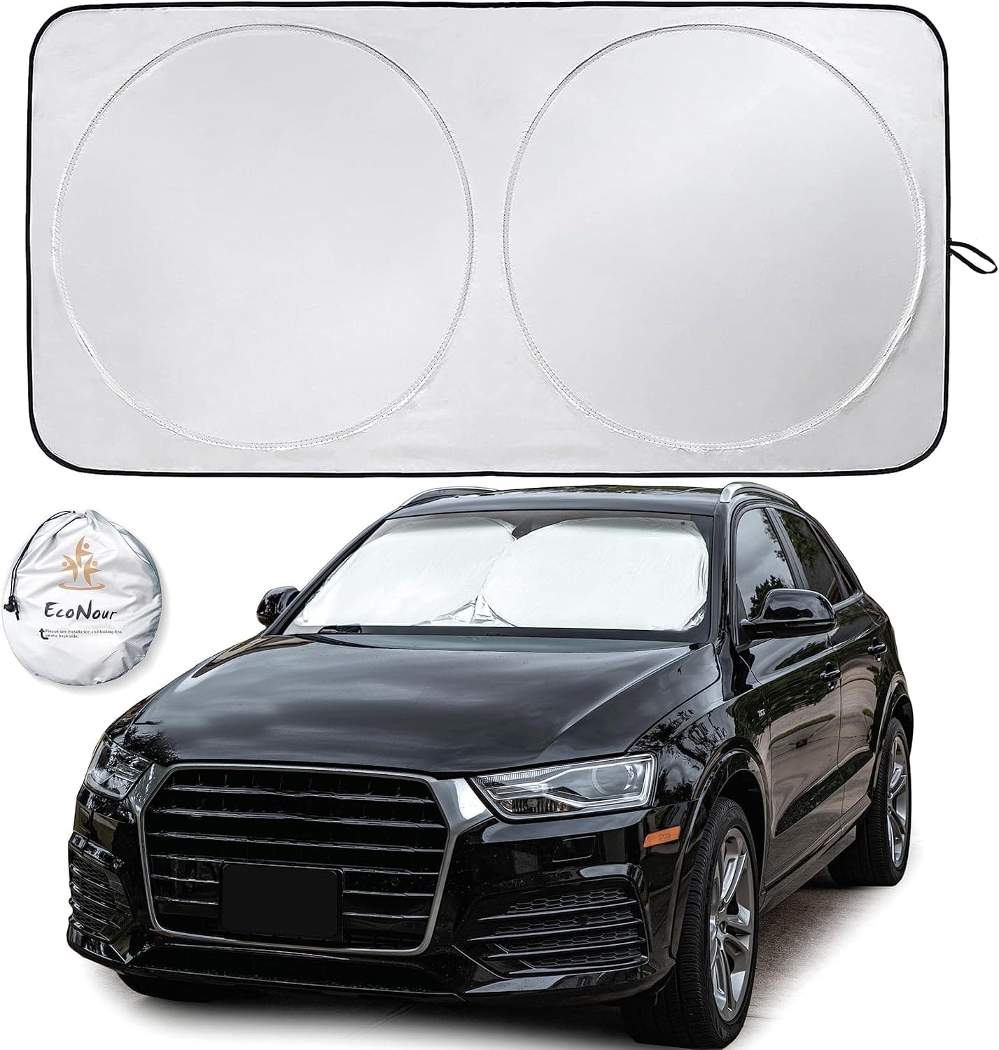 EcoNour Car Windshield Sun Shade (240T Foldable)